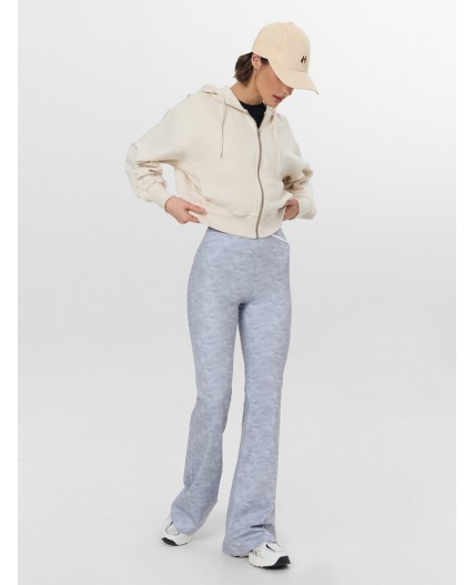 Брюки серый меланж +печать