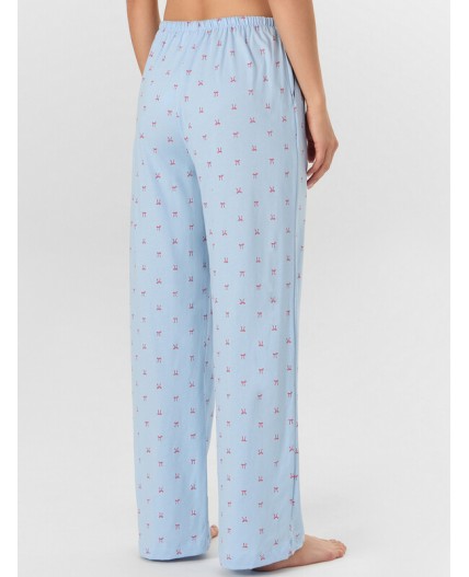 Брюки бантики на голубом