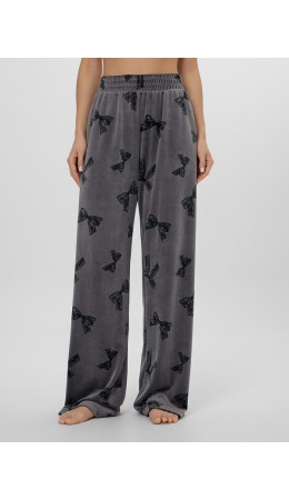 Брюки бантики на сером