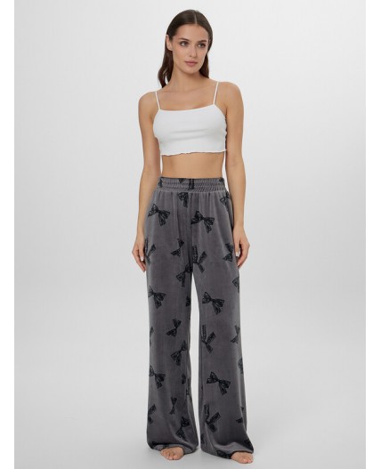 Брюки бантики на сером