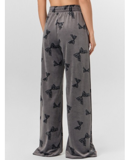 Брюки бантики на сером