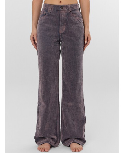 Джинсы пыльный розовый