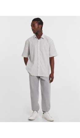 Брюки двухцветный серый