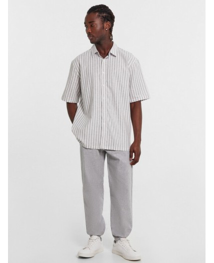 Брюки двухцветный серый