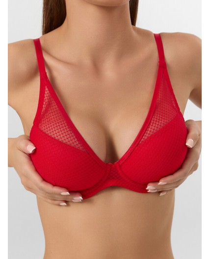 Бюстгальтер красный