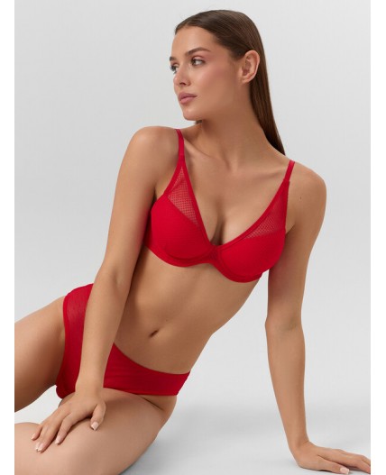 Бюстгальтер красный