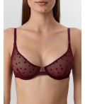 Бюстгальтер звезды на бордовом
