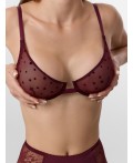 Бюстгальтер звезды на бордовом