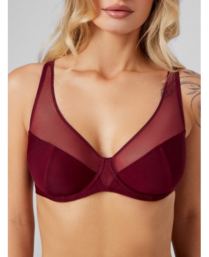 Бюстгальтер бургундское вино