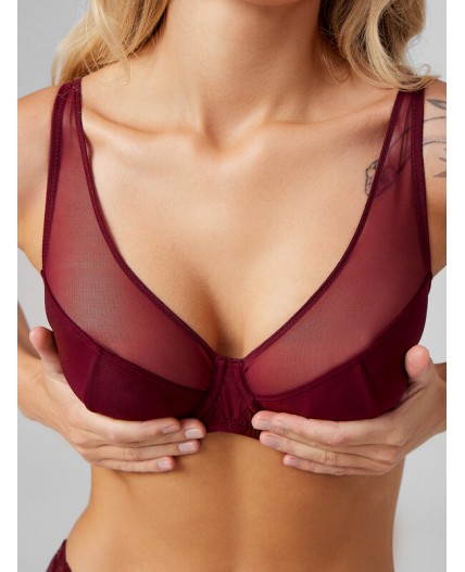 Бюстгальтер бургундское вино