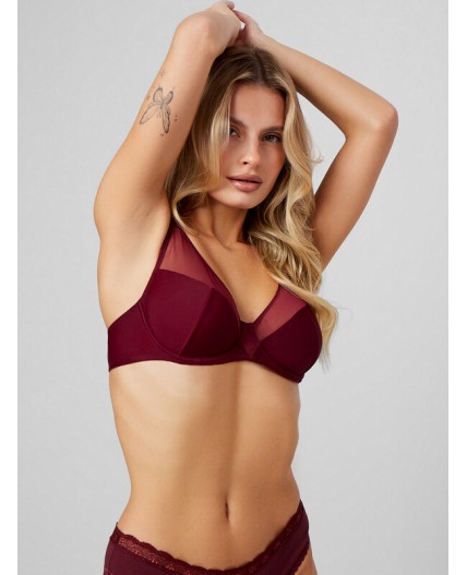 Бюстгальтер бургундское вино
