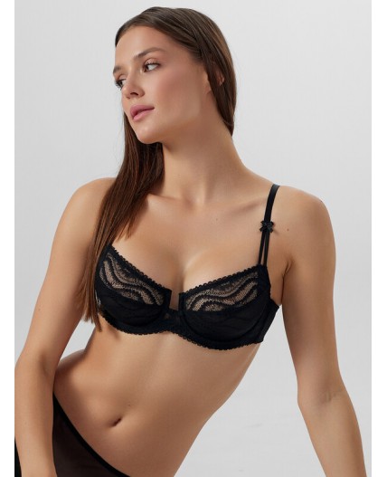 Бюстгальтер черный