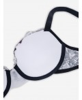 Бюстгальтер цветы на черном
