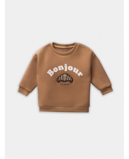Джемпер песочный +печать