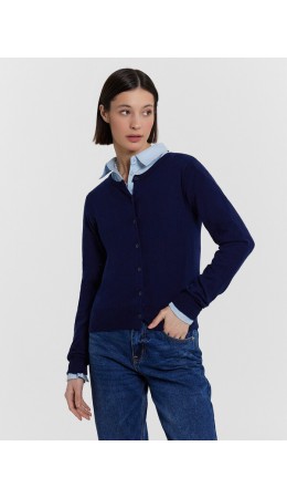 Кардиган темно -синий