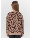 Кардиган леопард на бежевом