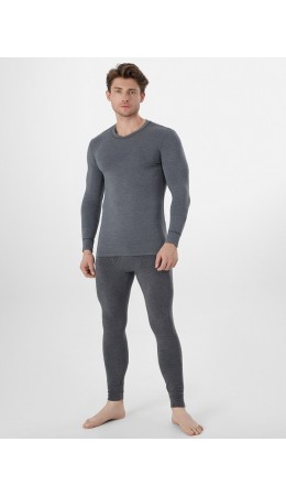 Кальсоны т.серый меланж