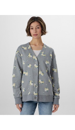 Кардиган цветы на сером1