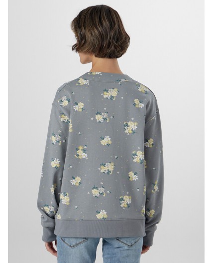 Кардиган цветы на сером1