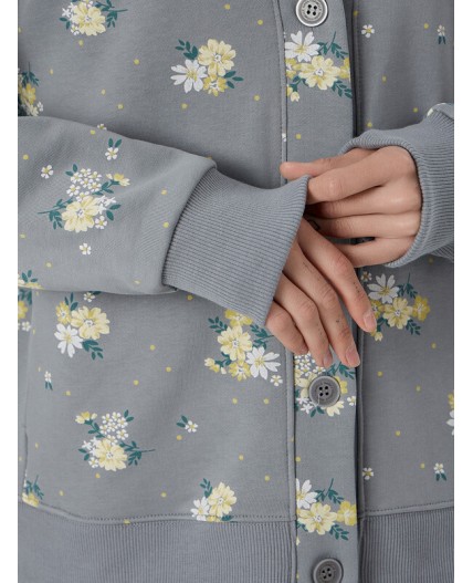 Кардиган цветы на сером1