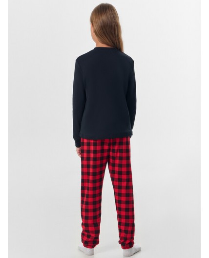 Комплект черный +черно -красная клетка