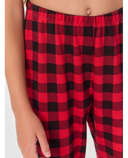 Комплект черный +черно -красная клетка