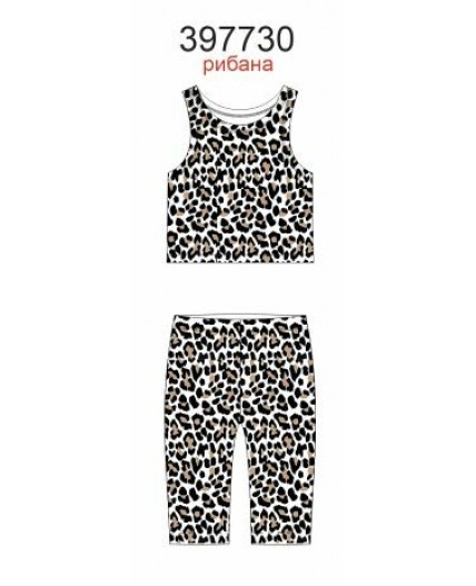 Комплект леопард на белом