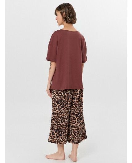 Комплект горячий шоколад +леопард на песочном