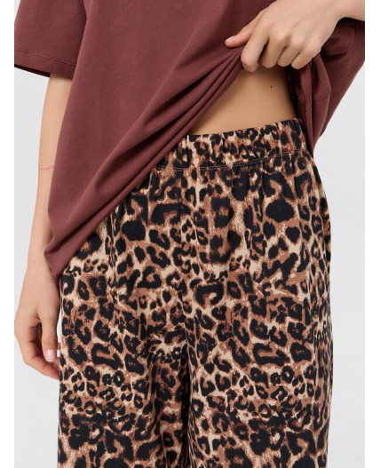 Комплект горячий шоколад +леопард на песочном