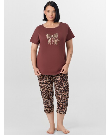 Комплект горячий шоколад +леопард на песочном