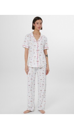 Комплект собачки на белом