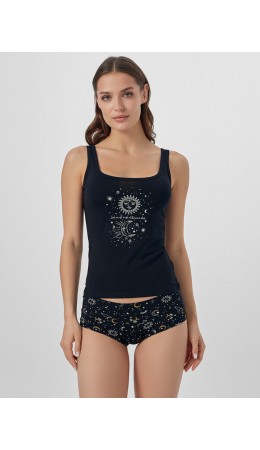 Комплект черный +созвездие на черном