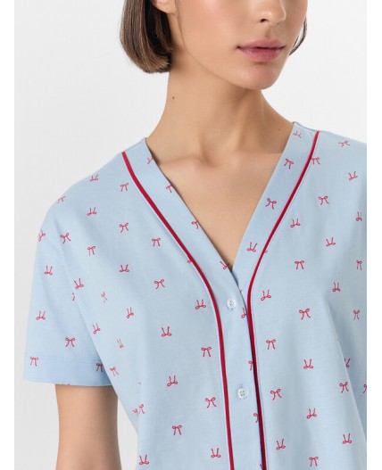 Комплект бантики на голубом