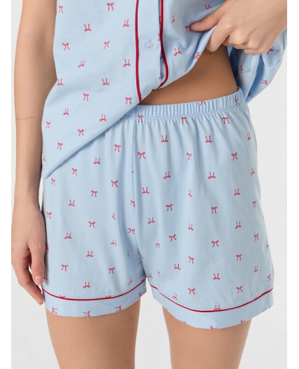 Комплект бантики на голубом