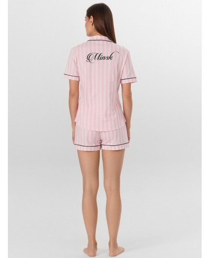 Комплект розовая полоска +Minsk