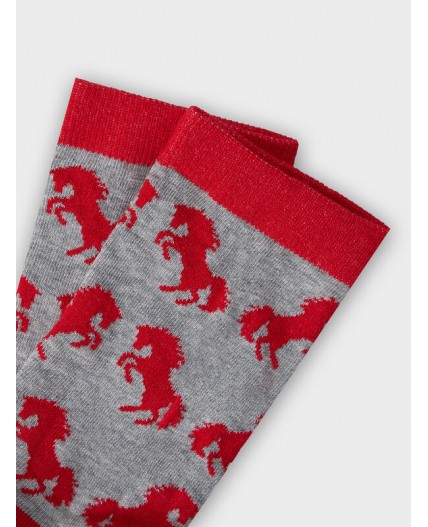 Носки серый меланж