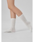 Носки молочный меланж