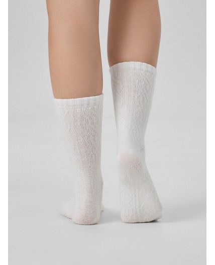Носки молочный меланж