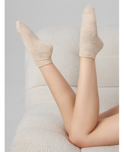 Носки бежевый меланж