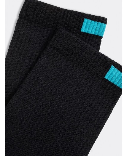 Носки черный /бирюзовый