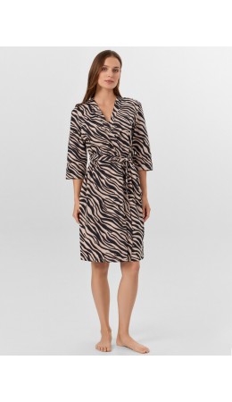 Пеньюар зебра на холодном бежевом