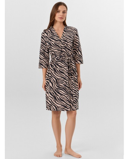 Пеньюар зебра на холодном бежевом