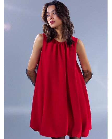 Платье т.красный