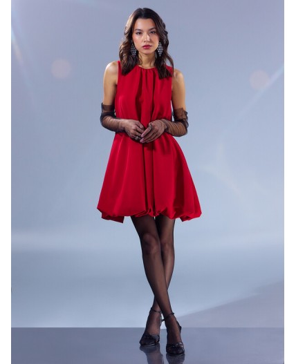 Платье т.красный