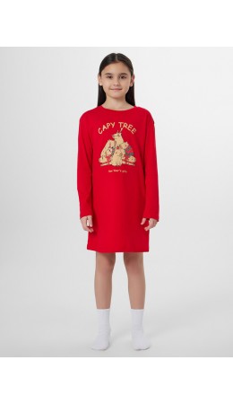 Сорочка спелая вишня +печать