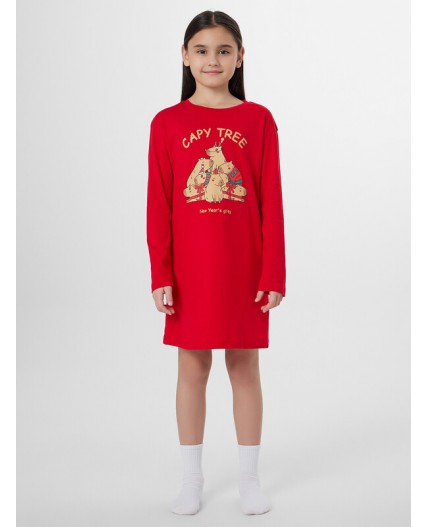 Сорочка спелая вишня +печать