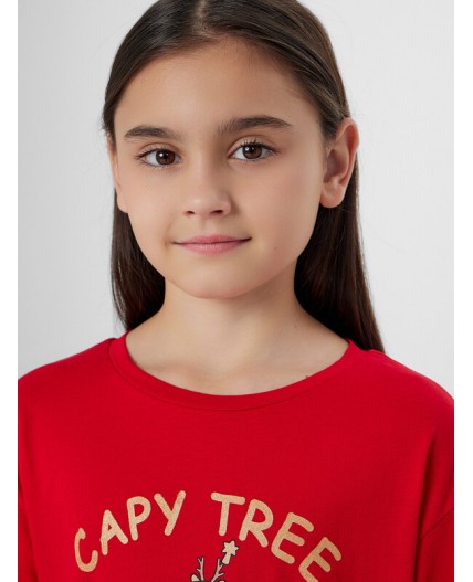 Сорочка спелая вишня +печать