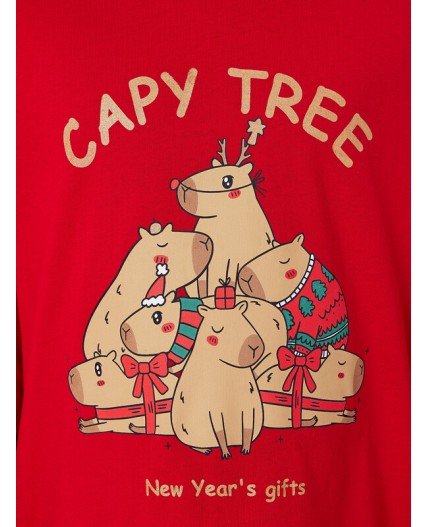 Сорочка спелая вишня +печать