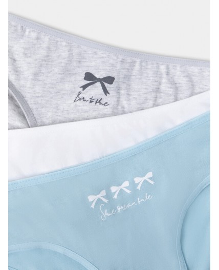 Трусы голубой +печать2