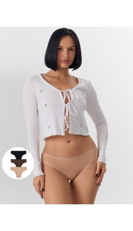 Трусы телесный +цикорий +черный